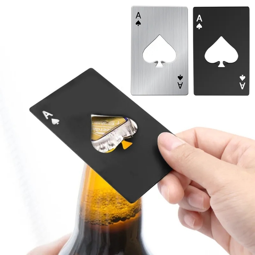 Ace card bottle openner